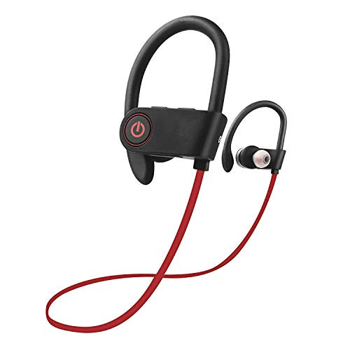 WIYFA Wireless Headphones Wireless Earbuds Sports Earphones wMic IPX7 Waterproof HD Stereo Sweatproof in Ear Earbuds for Gym Running Workout 8 Hour Battery Noise Cancelling HeadsetsBlack 02