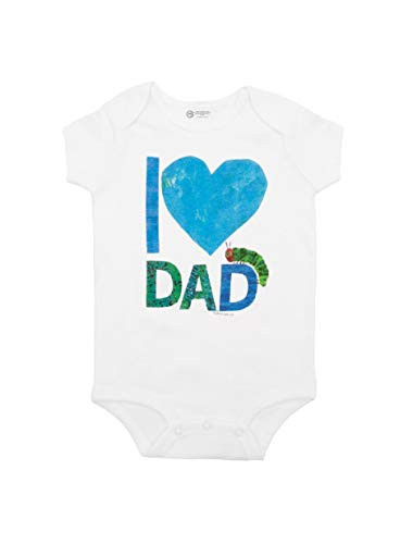 Out of Print World of Eric Carle The Very Hungry Caterpillar I Love Dad Baby Bodysuit 12 Months