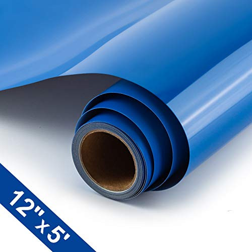 Heat Transfer Vinyl Roll 12x5ftSHOYISI HTV Iron on Vinyl for DIY TShirts Garments Bags and Other Fabrics Blue Heat Transfer Vinyl Roll 12x5ftSHOYISI HTV Iron on Vinyl for DIY TShirts Garments Bags and Other Fabrics Blue