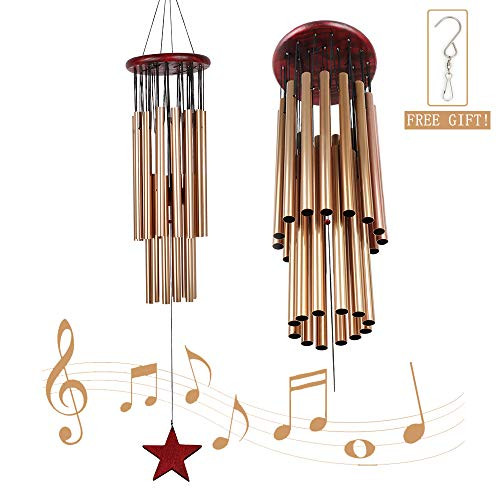 Beisky Star Wind Chimes Outdoor Large deep Tone32 Wind Chimes for Outside with 27 Aluminum Tubesa Memorial Wind Chimes Decor for YardHomeGardenPatio Beisky Star Wind Chimes Outdoor Large deep Tone32 Wind Chimes for Outside with 27 Aluminum Tubesa Memorial Wind Chimes Decor for YardHomeGardenPatio