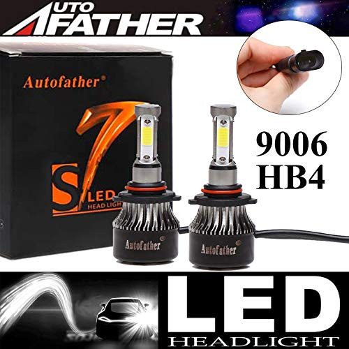 LED Headlight Bulbs 9006HB4 High BeamLow Beam  4 Sides 240W High Power 24000LM Super Bright 6000K White HeadlampFog LightDRL Replacement Kit  Package of 2