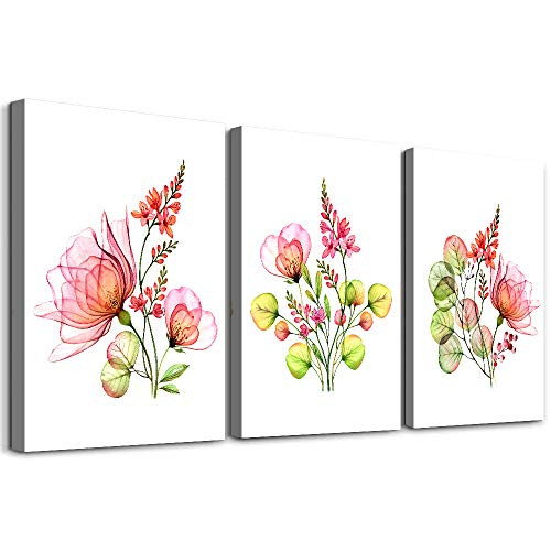 3 Panels framed family office bathroom kitchen Wall decor Canvas Wall Art for Living Room Abstract Wall Artworks Red flowers plant Green leaf Pictures Bedroom Decoration paintings 12x16 inchpiece 3 Panels framed family office bathroom kitchen Wall decor Canvas Wall Art for Living Room Abstract Wall Artworks Red flowers plant Green leaf Pictures Bedroom Decoration paintings 12x16 inchpiece