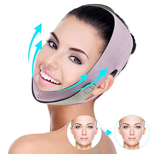 Face Slimming Strap Double Chin Reducer PainFree Facial Chin Slimmer Device V Line Lifting Chin Band Eliminates Sagging Skin Lifting Firming Breathable Face Shaper Strap