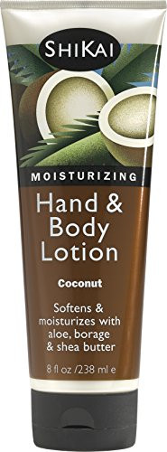 Shikai  Natural Moisturizing Hand  Body Lotion Softens  Moisturizes Skin with Aloe Vera Borage Oil  Shea Butter Sensually Smooth Skin with Delicious Fragrances Coconut 8 Ounces
