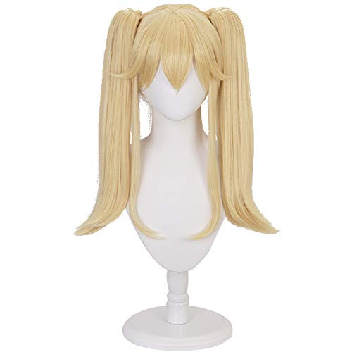 Soyusunny Long Blonde Lolita Double Clip Ponytails Anime Cosplay Wig Costume Halloween Wigs for Women Soyusunny Long Blonde Lolita Double Clip Ponytails Anime Cosplay Wig Costume Halloween Wigs for Women