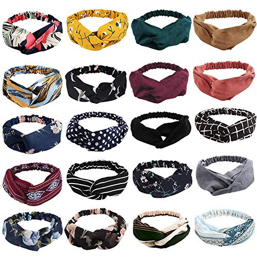 20 Pack Boho Headbands for Women?Ahoney Knotted Hair Band Elastic Headband Cross Twisted Head Wrap Floral Bandeau Headbands 20 Pack Boho Headbands for Women?Ahoney Knotted Hair Band Elastic Headband Cross Twisted Head Wrap Floral Bandeau Headbands