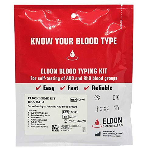 5 Pack Blood Typing Test Kit Eldoncard