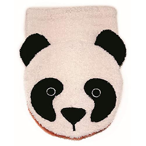 Furnis Organic Cotton, Washcloth Mitt Panda Bear Puppet, Child Size