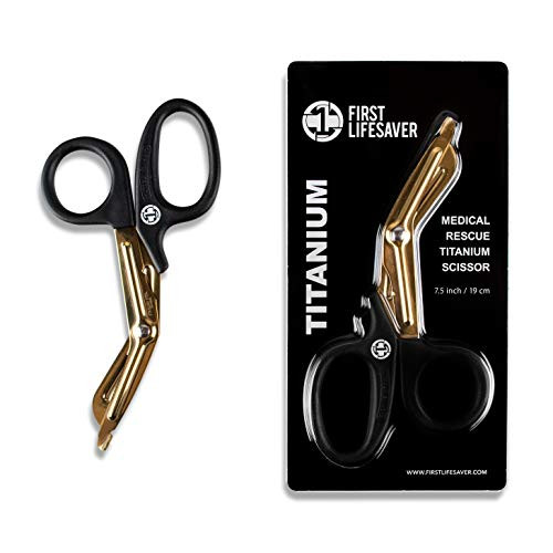 Trauma Shears Titanium Coated Medical Scissors for Nurses, EMT Shears for EMT and Paramedic, Bandage Scissors for Wound Nurses, First Aid Scissors for Emergency Trauma Shears Titanium Coated Medical Scissors for Nurses, EMT Shears for EMT and Paramedic, Bandage Scissors for Wound Nurses, First Aid Scissors for Emergency