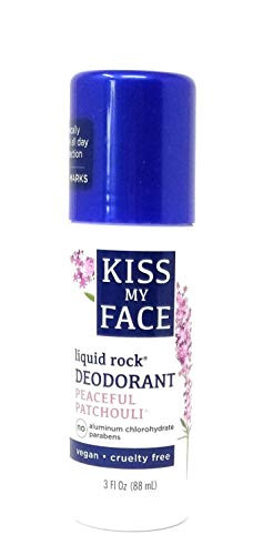 Kiss My Face Paraben Free Liquid Rock RollOn Deodorant Patchouli  3 oz  2 pk