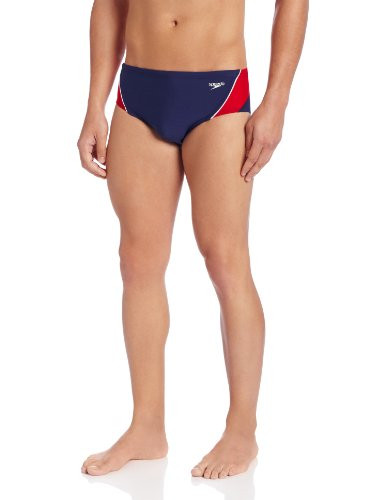 Speedo Mens Swimsuit Brief Endurance Splice Team Colors