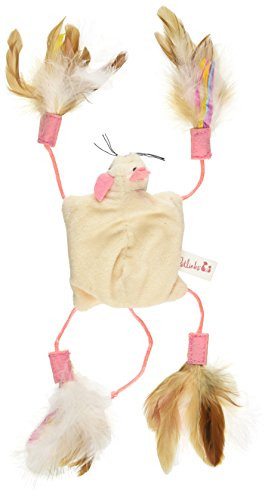Petlinks Cutie Mouse Feathered Crinkle Cat Toy