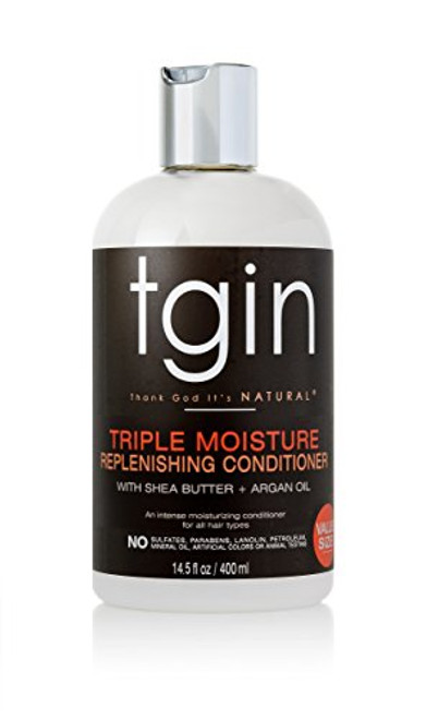 tgin Triple Moisture Replenishing Conditioner For Natural Hair  Dry Hair  Curly Hair  13 Oz