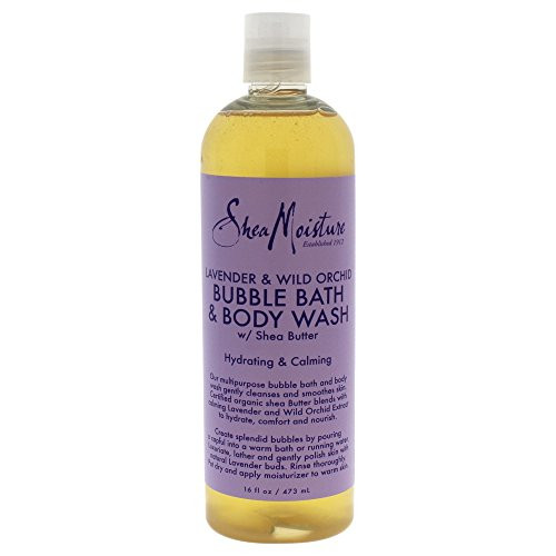 Shea Moisture Sheamoisture Lavender  Wild Orchid Bubble Bath  Body Wash  16 Fl Oz 16 Oz