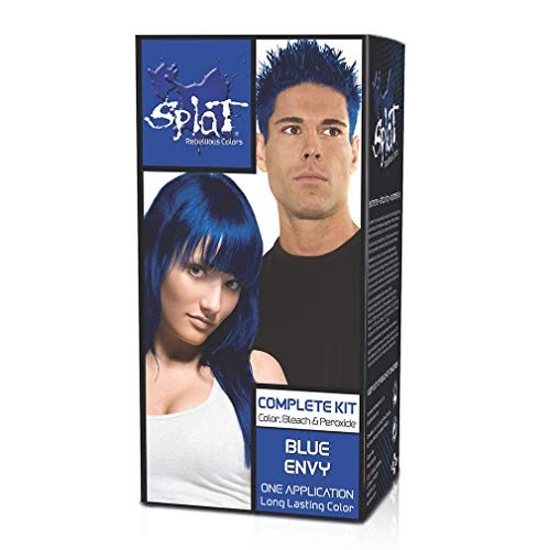 Splat Rebellious Semi Permanent Fantasy Complete Hair Color Kit in Blue Envy