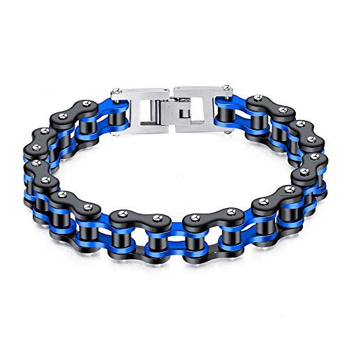 LanYao Stainless Steel Bike Chain Bracelet Masculine Mens Bracelet Motorcycle Chain High Polish LanYao Stainless Steel Bike Chain Bracelet Masculine Mens Bracelet Motorcycle Chain High Polish
