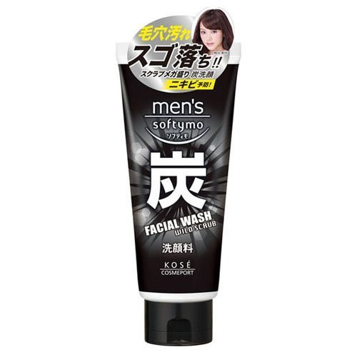 KOSE Mens Softy Mo Facial Wash Charcoal