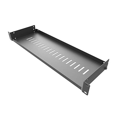 Jingchengmei 1U Disassembled Vented Cantilever Server Rack Mount Shelf 6152mm Depth for 19Inch NetworkAV Equipment Rack and Cabinet1U6V