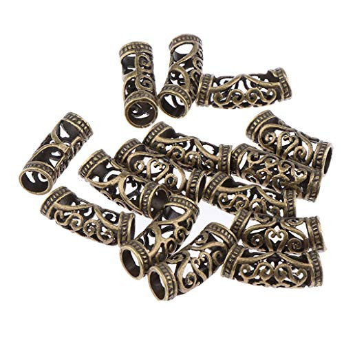 40 Pcs Hair Tube Beads Norse Viking Beard Bead Dreadlocks Cuff Tubes Braid Clips Hair Accessories 40 Pcs Hair Tube Beads Norse Viking Beard Bead Dreadlocks Cuff Tubes Braid Clips Hair Accessories
