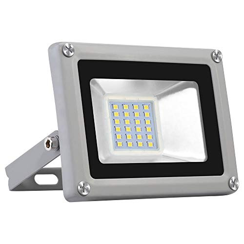 Sararoom 20W Led Flood Light 2000LM 6500K Super Bright Outdoor Spotlight Waterproof IP65 Security Lights for Garden Lawn Yard Garage Playground No PlugCold White Sararoom 20W Led Flood Light 2000LM 6500K Super Bright Outdoor Spotlight Waterproof IP65 Security Lights for Garden Lawn Yard Garage Playground No PlugCold White