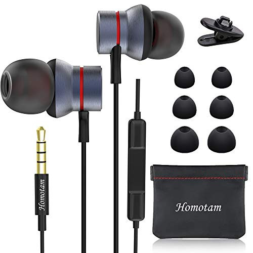 Earbuds Wired Earphones in Ear with Microphone Noise Isolating Headphones for iPhone iPad Laptops Samsung and Android Earphones Volume Control for All 35mm Interface Devices