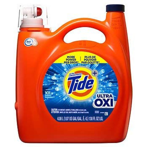 Ultra Concentrated Tide Ultra Oxi Liquid Laundry Detergent 138 fl oz AS