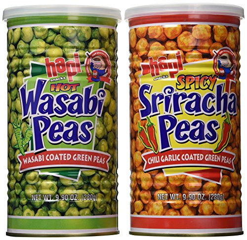 Hapi Hot Wasabi Peas  Spicy Sriracha Peas Combo Pack