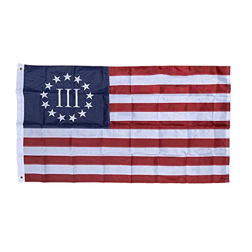 G Ganen 3x5 Ft Nylon Embroidered Betsy Ross Nyberg III 3 Percent