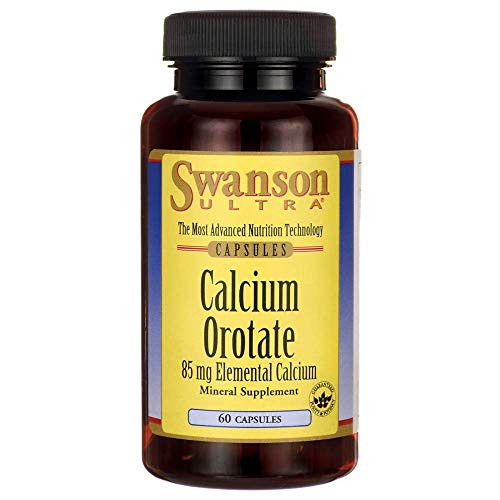 Swanson Calcium Orotate 85 Milligrams 60 Capsules