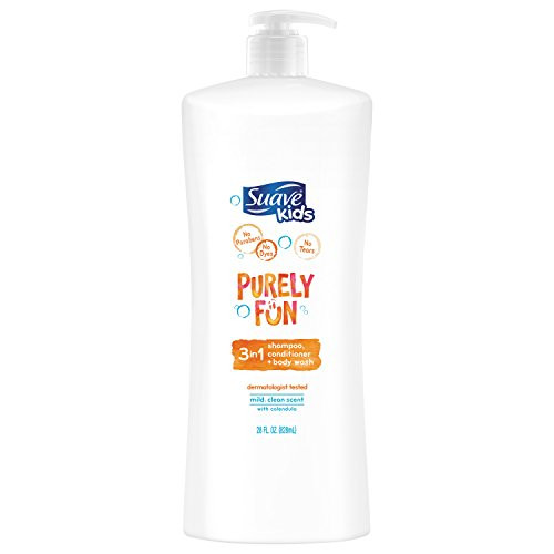 Suave Kids Purely Fun Shampoo Conditioner Body Wash 3 in 1 28 oz