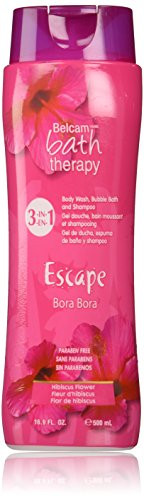Escape 3in1 Body Wash Bubble Bath and Shampoo Bora Bora Hibiscus Flower