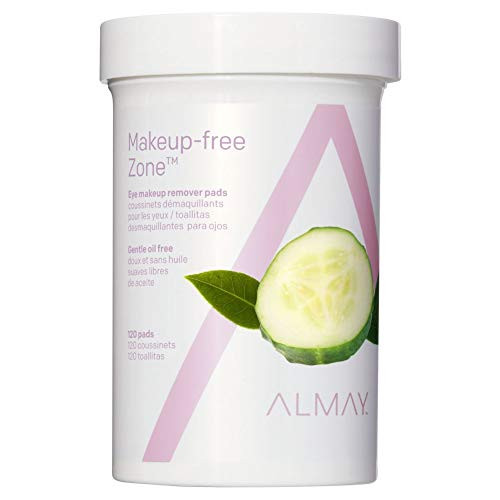Almay Oil Free Gentle Eye Makeup Remover Pads Hypoallergenic Cruelty Free Fragrance Free Ophthalmologist Tested 120 Pads