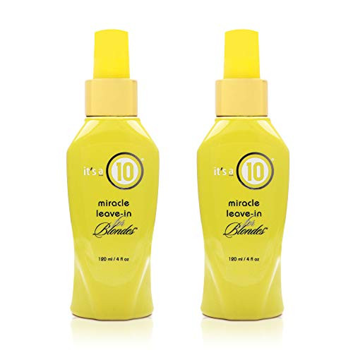 ITS A 10 by Its a 10 MIRACLE LEAVE IN PRODUCT FOR BLONDES 4 OZ Package Of 2