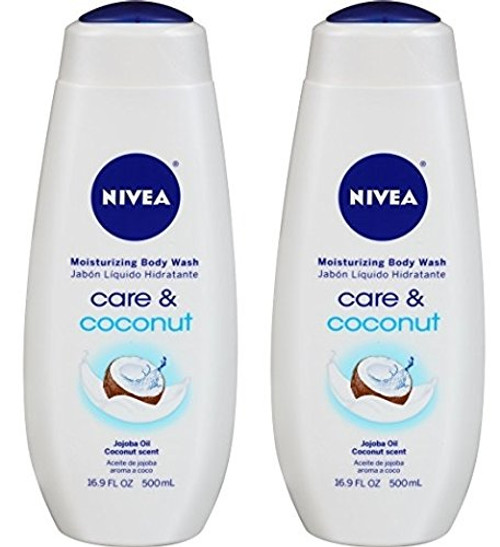NIVEA Care and Coconut Moisturizing Body Wash 169 Fluid Ounce Pack of 2 NIVEA Care and Coconut Moisturizing Body Wash 169 Fluid Ounce Pack of 2