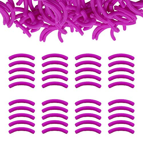 Munpor Curler Refills Eyelash Curler Refill Pads Silicone Eyelash Curler Pads Replacement Pads for Universal Eyelash Curler Pink 40 Pieces