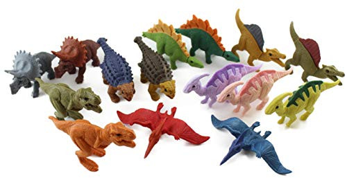 Iwako Japanese Erasers Set of 15 (Dinosaurs) - Japanese Stationery Original Packaged