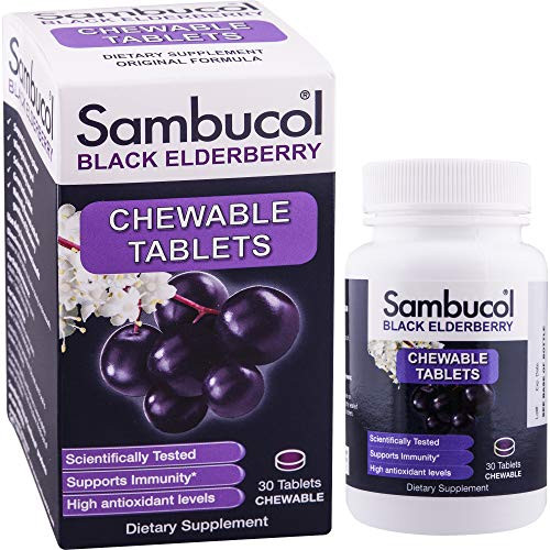 Sambucol Black Elderberry Original Formula 30 Chewable Tablets