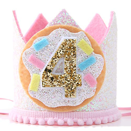 4th Birthday Hat for Donut Party Donut 4th Birthday Crown for Photo Booth Props and Backdrop Cake Smash Best Donut Party Supplies for Kids 4th Birthday Hat for Donut Party Donut 4th Birthday Crown for Photo Booth Props and Backdrop Cake Smash Best Donut Party Supplies for Kids