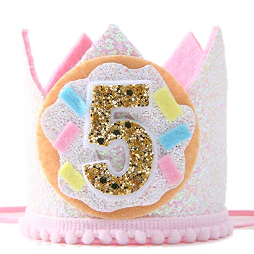 Fifth Birthday Hat for Donut Party Donut 5th Birthday Crown for Photo Booth Props and Backdrop Cake Smash Best Donut Party Supplies for Kids Fifth Birthday Hat for Donut Party Donut 5th Birthday Crown for Photo Booth Props and Backdrop Cake Smash Best Donut Party Supplies for Kids