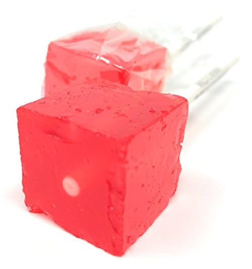 Hard Candy Cube Lollipop Suckers Individually Wrapped Flavored Sucker Pack by Espeez Old Fashioned Square Party Pops in Bulk Wild Cherry 24 Count Hard Candy Cube Lollipop Suckers Individually Wrapped Flavored Sucker Pack by Espeez Old Fashioned Square Party Pops in Bulk Wild Cherry 24 Count