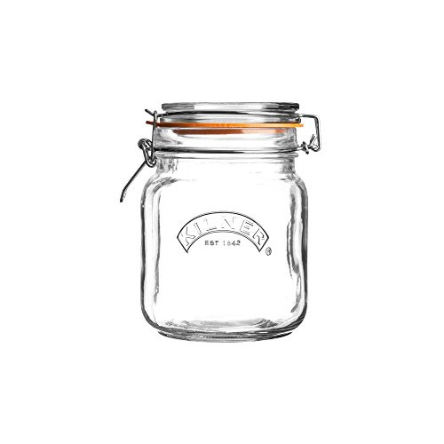Kilner Clip Top Square Jar 34 Fl Oz