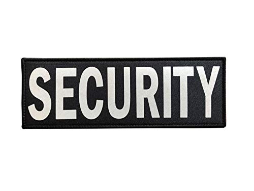 SUVIYA 11x4 Inch Large Untra Reflective Back Panel Security Patch with Hook and Loop Gray 11x4 inch