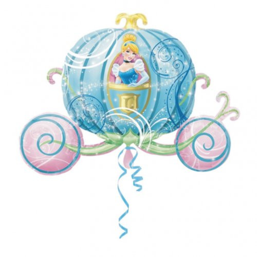 Toyland 33 Giant SUPERSHAPE FOIL Balloon Disney Cinderella Carriage Ideal for Birthd