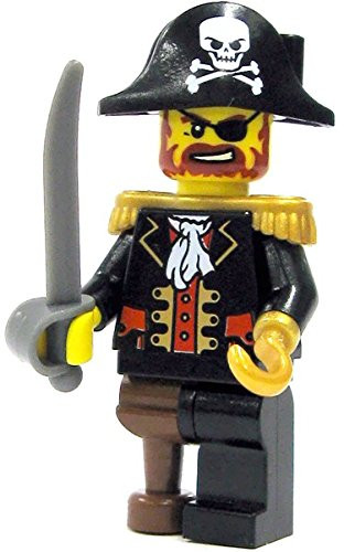 LEGO Pirate Captain Brickbeard Redbeard minifigure (2009)