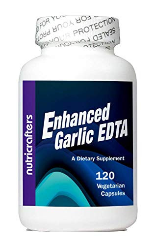 Enhanced Garlic EDTA Dietary Supplements 120 Vegetarian Capsules
