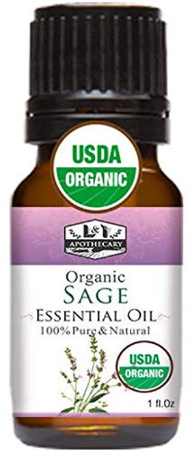1 fl Oz 30 ml Organic Sage Essential Oil USDA Certified Organic Sage Essential Oil 100 Pure Natural Sage Essential Oil 1 fl Oz 30 ml Organic Sage Essential Oil USDA Certified Organic Sage Essential Oil 100 Pure Natural Sage Essential Oil