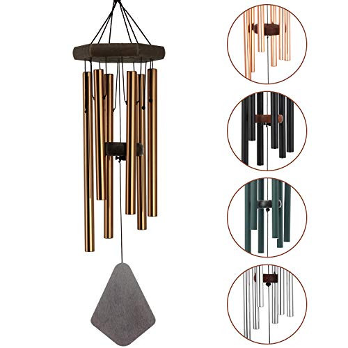 ASTARIN Deep Tone Wind Chimes Outdoor28 Inches Bronze Wind Chimes with 6 Aluminum Tubes Memorial Wind Chimes with Musical Melody for Father Housewarming Gift Garden Yard Home D?or ASTARIN Deep Tone Wind Chimes Outdoor28 Inches Bronze Wind Chimes with 6 Aluminum Tubes Memorial Wind Chimes with Musical Melody for Father Housewarming Gift Garden Yard Home D?or