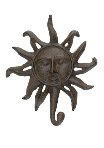 Cast Iron Sun Wall Key Rack Holder Hooks Coat Hook