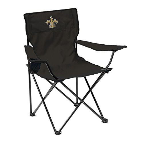 Logo Brands NFL New Orleans Saints Quad Chair Quad Chair Charcoal One Size Logo Brands NFL New Orleans Saints Quad Chair Quad Chair Charcoal One Size