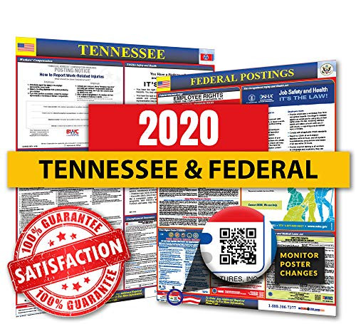 2020 Tennessee State  Federal Labor Law Posters for Workplace Compliance
